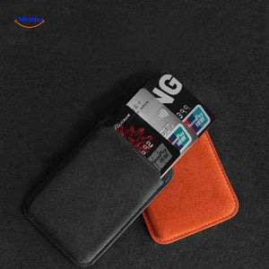 Porte-cartes MagSafe AlcantaPro en Alcantara, bleu, vue 11