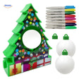 set d'ornements de noël faits à la main, peinture électrique pour décoration festive