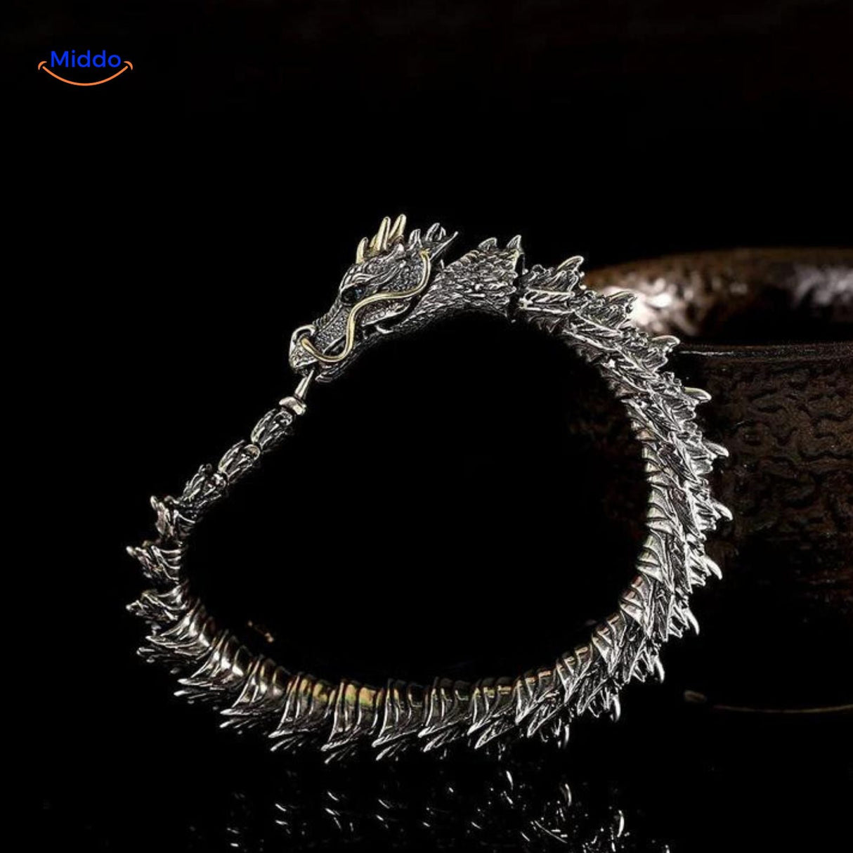 bracelet dragon bone avec indication des dimensions pour choisir la bonne taille
