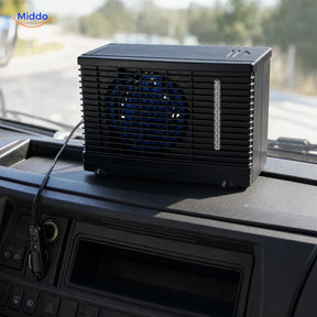 BreezeMate noir 24 V avec câble et tapis de tableau de bord