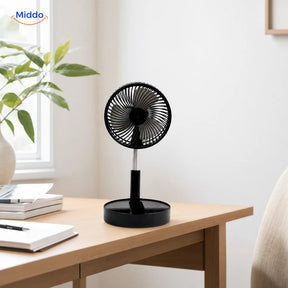 Ventilateur USB pliable BreezePro noir