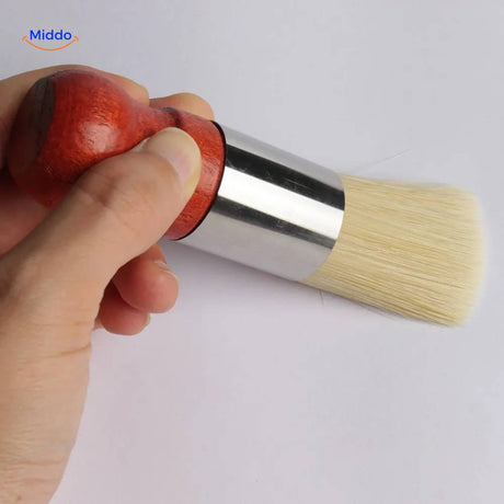 brosse applicatrice fournie avec le baume pour cuir et bois, idéale pour un polissage uniforme