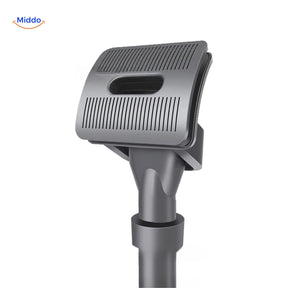 brosse visiclean avec embout aspirateur pour le toilettage du chien, elimine les poils efficacement
