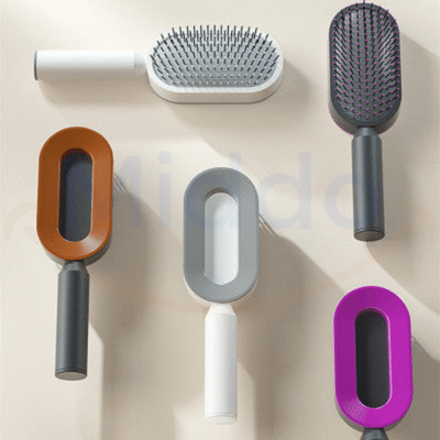 set de brosses à cheveux nettoyantes en plusieurs coloris avec accessoires