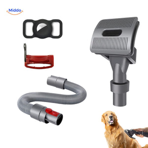 kit d'accessoires brosse visiclean avec embout aspirateur pour poils de chien