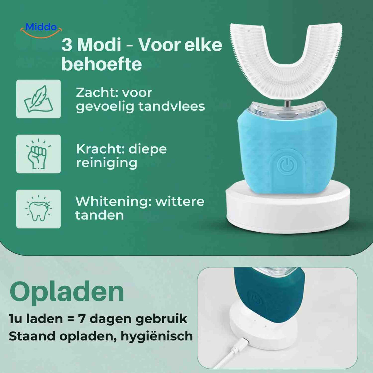 brosse à dents automatique avec 3 modes pour un nettoyage profond et des dents plus blanches