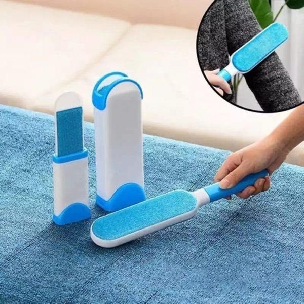 brosse double face réutilisable pour enlever les poils d'animaux sur vêtements et tissus