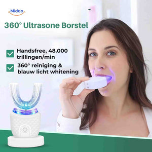 brosse à dents sonique mains libres avec lumière bleue blanchissante pour des dents plus blanches