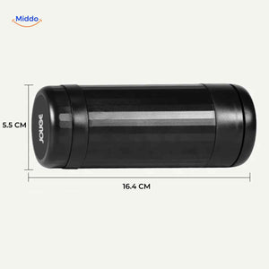 dimensions du broyeur vibrogrind illustrant son format compact et sa prise en main ergonomique