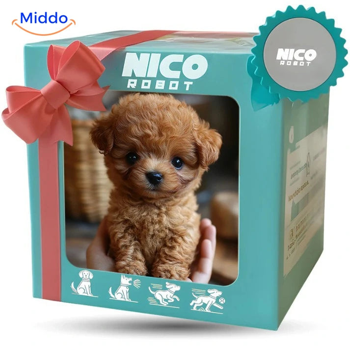 BunnyBuddy Chiot avec nœud – Marron