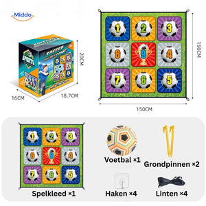 but de football avec accessoires et ballon, set complet pour enfants