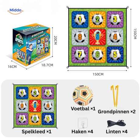 but de football avec accessoires et ballon, set complet pour enfants