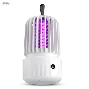 Lampe anti-moustiques BuzzAway blanche, rechargeable en USB-C
