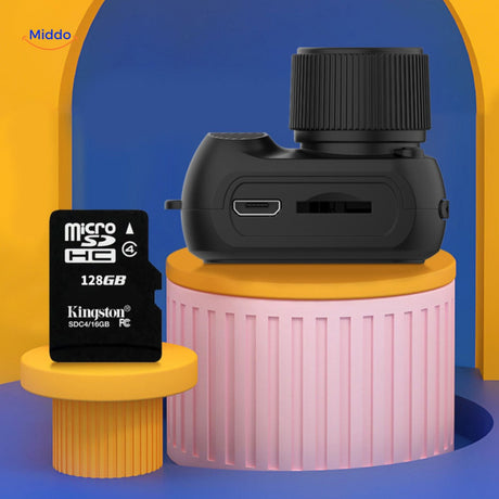 camera hd avec slot microsd pour un stockage extensible jusqu'à 32 go