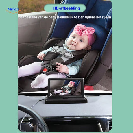 caméra siège bébé avec image haute définition pour surveiller votre enfant en voiture en toute clarté