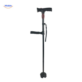 canne de marche pliable avec lumière LED intégrée en aluminium léger