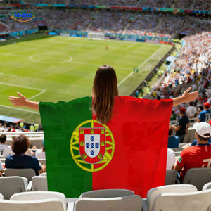 cape drapeau Portugal à séchage rapide pour supporter au stade de football