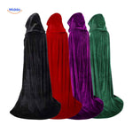 capes velours disponibles en coloris noir, rouge, violet et vert