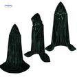 cape velours verte à capuche longue style halloween cosplay