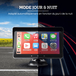 carplay android auto sans fil avec spotify et applications musicales sur écran voiture
