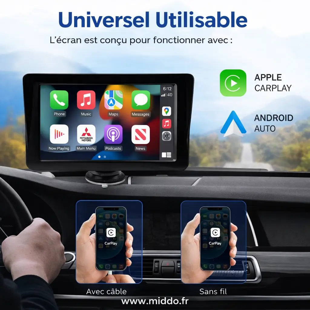 Wireless CarPlay Display