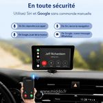 adaptateur carplay sans fil compatible avec tous les véhicules équipés d'un autoradio