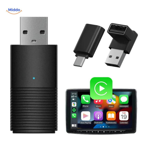 installation simple de l'adaptateur carplay sans fil sur prise usb, aucun câble supplémentaire requis