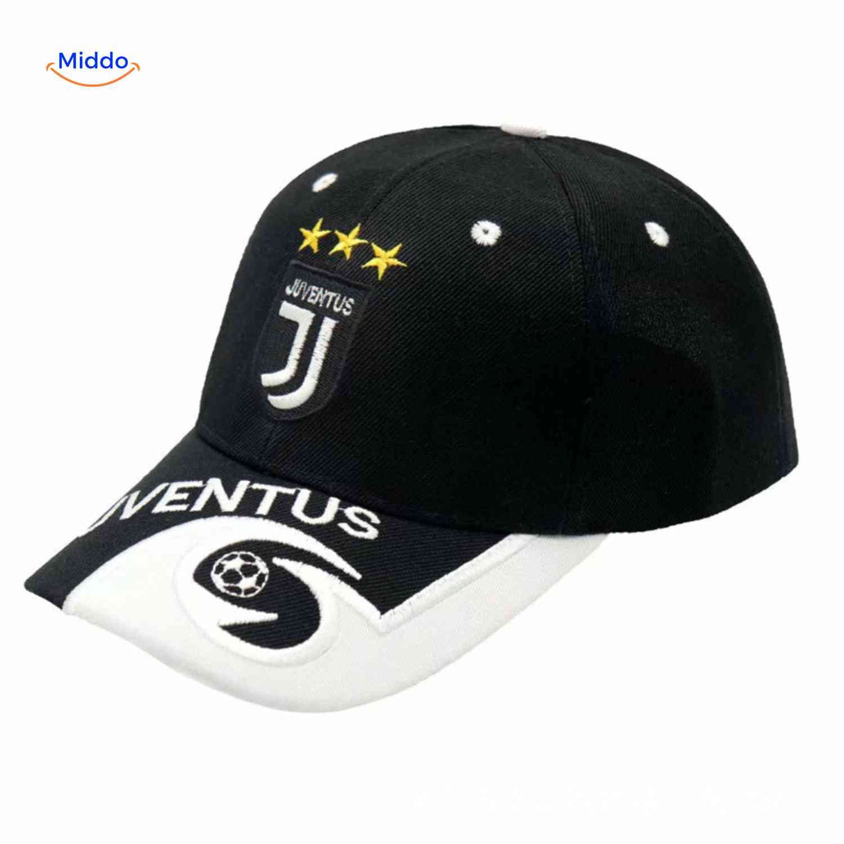 casquette de football brodée logo d'équipe durable, tissu respirant ajustable