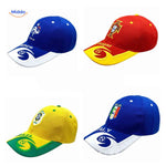 ensemble de casquettes de football pays et équipes, respirantes et ajustables