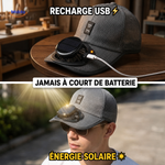 aperçu des caractéristiques techniques de la casquette à ventilateur solaire