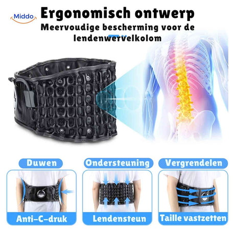 ceinture lombaire au design ergonomique offrant une protection dorsale à plusieurs niveaux