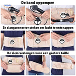 guide étape par étape pour gonfler et ajuster la ceinture de soutien lombaire gonflable