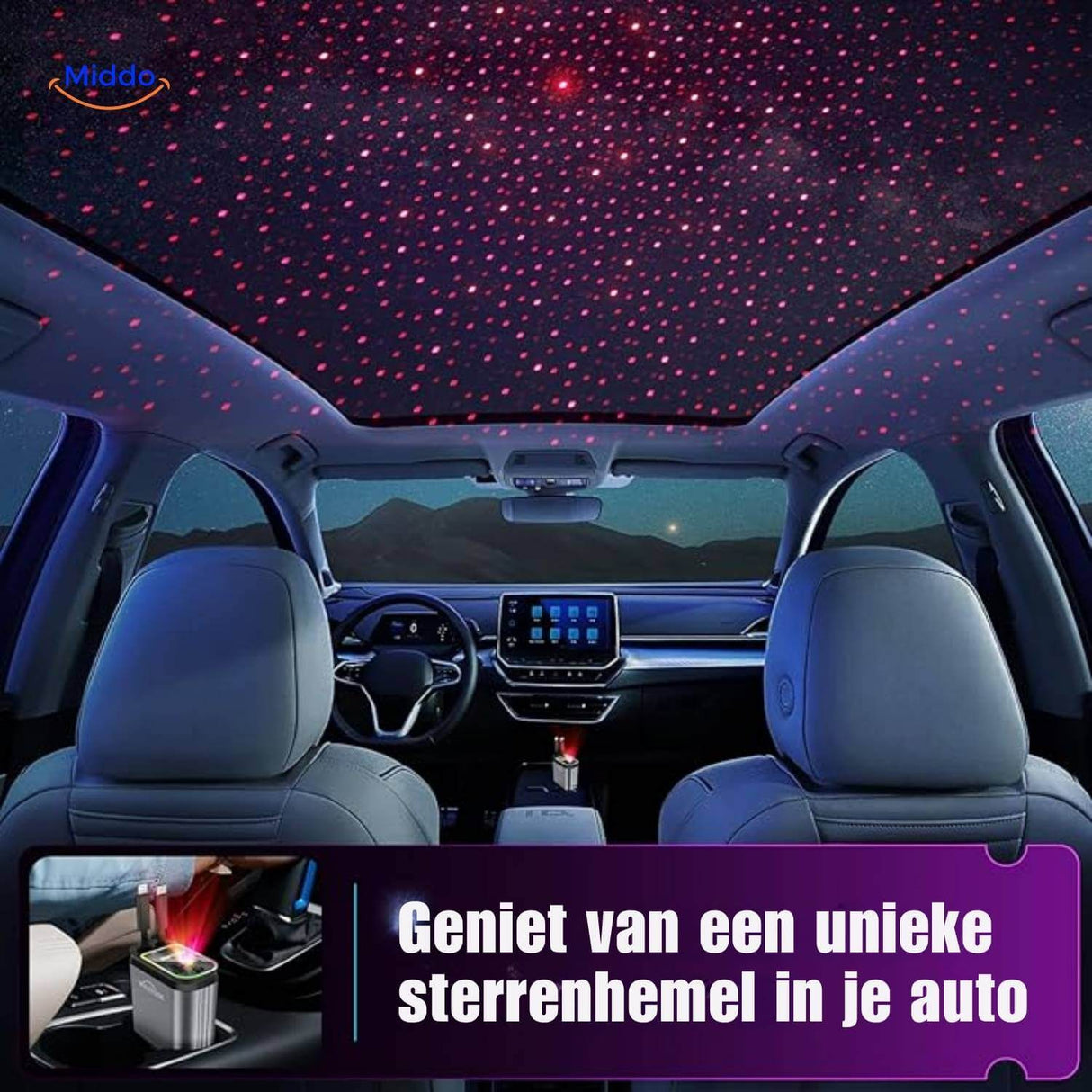 chargeur voiture 120W avec éclairage RGB dynamique et effets lumineux atmosphériques