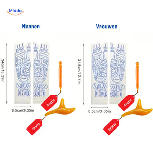 chaussettes acupression comparaison des tailles pour hommes et femmes
