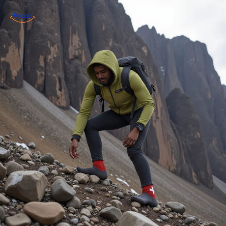 gros plan sur les chaussettes de protection cinq orteils anti-perforation
