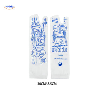chaussettes de therapie par massage avec tableau des tailles disponibles