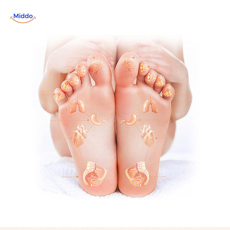 chaussettes de therapie des pieds par acupression basee sur les meridiiens