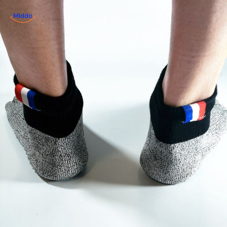 chaussettes de travail à cinq orteils avec protection renforcée contre les perforations