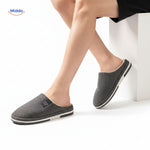 chaussons homme avec grip antidérapant et doublure douce, confort toute la journée