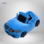 paire de chaussons voiture bleu pour dormir ou se reposer les pieds au chaud