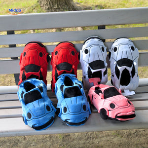 chaussons voiture en plusieurs coloris disponibles, amusants et confortables