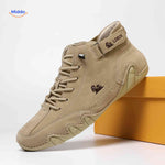 chaussures barefoot beige casual en cuir, style décontracté et confort ergonomique