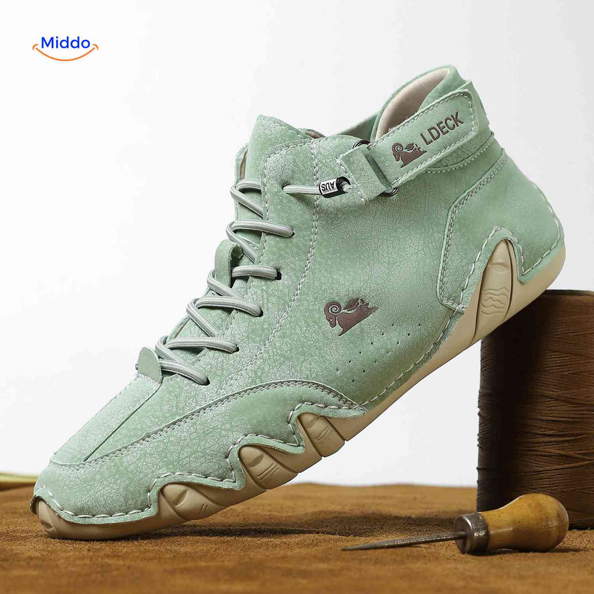 chaussures barefoot vertes en cuir pour un confort quotidien sans douleur aux pieds