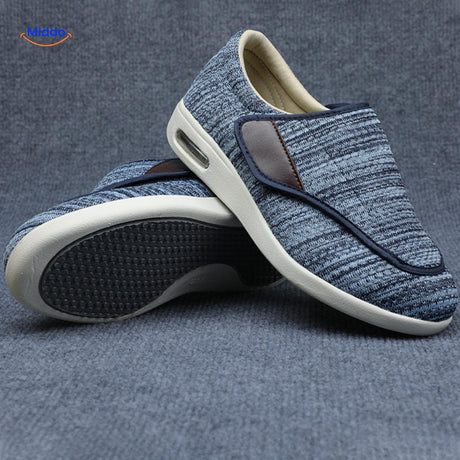 chaussures bleues avec semelle en caoutchouc antidérapante pour une stabilité au quotidien