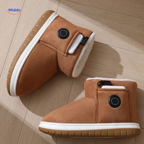 chaussures chauffantes avec chaleur adaptable selon les besoins, thermorégulation personnalisée