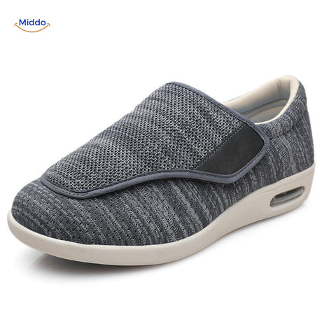 chaussures grises en mesh avec doublure intérieure confortable et maintien du pied optimal