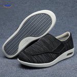 chaussures noires avec accents gris et coussin d'air intégré pour un confort renforcé