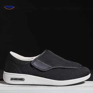 chaussures noires en mesh avec semelle à coussin d'air pour un amorti exceptionnel