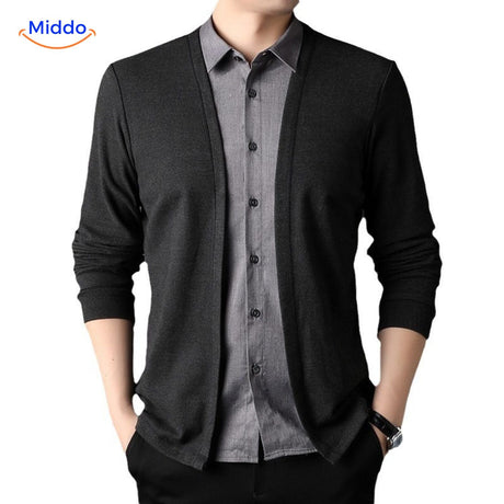 chemise 2-en-1 slim fit avec col gris, gros plan sur le détail de couleur du tissu