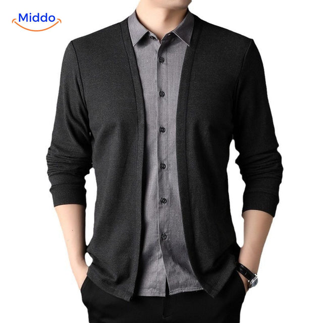 chemise 2-en-1 slim fit avec col gris, gros plan sur le détail de couleur du tissu